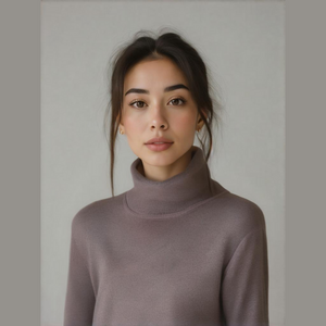 H&M tannish Gray long sleeve turtleneck sweater, size Medium, NWT